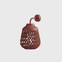 Lodes Stitch Small Outdoor Wandleuchte Ziegelrot