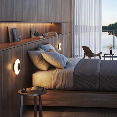 Estiluz Thales 4080 LED Wandleuchte im Schlafzimmer