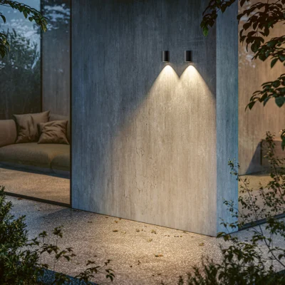 IP44.DE Scap down LED Wand-Außenleuchte Ambiente