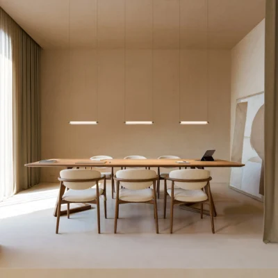 Vibia Aisa 3625 LED-Pendelleuchten übr Esstisch