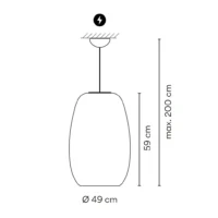 Vibia Closer 1704 Pendelleuchte Außen – Bild 7