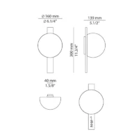 Estiluz Circ 3720B Badezimmer LED-Wandleuchte – Bild 8