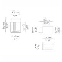 Estiluz Frame 4053X Outdoor LED-Wandleuchte – Bild 5