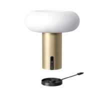 Belux Oto Portable Akku Tischleuchte gold matt