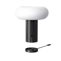 Belux Oto Portable Akku Tischleuchte Tiefschwarz
