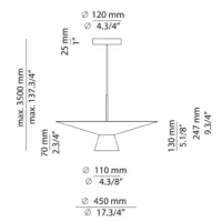 Estiluz Belt 4145SLG Pendelleuchte – Bild 10