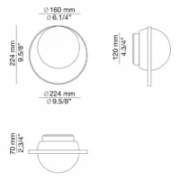Estiluz Circ 3722 Indoor LED-Wandleuchte – Bild 9