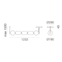 Artemide Alambicco Suspension Horizontal Pendelleuchte – Bild 9