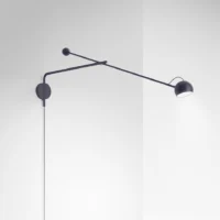 Artemide Ixa Wall Arm Plug LED-Wandleuchte Blau