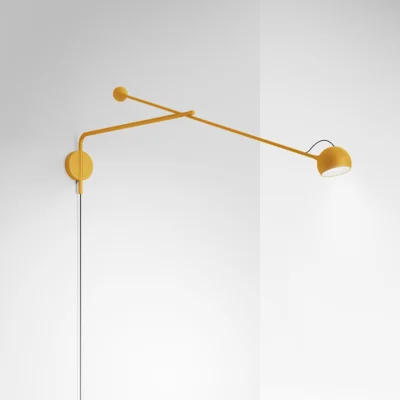 Artemide Ixa Wall Arm Plug LED-Wandleuchte Gelb