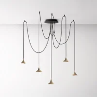 Artemide Unterlinden Chandelier Free Kronleuchter Messing