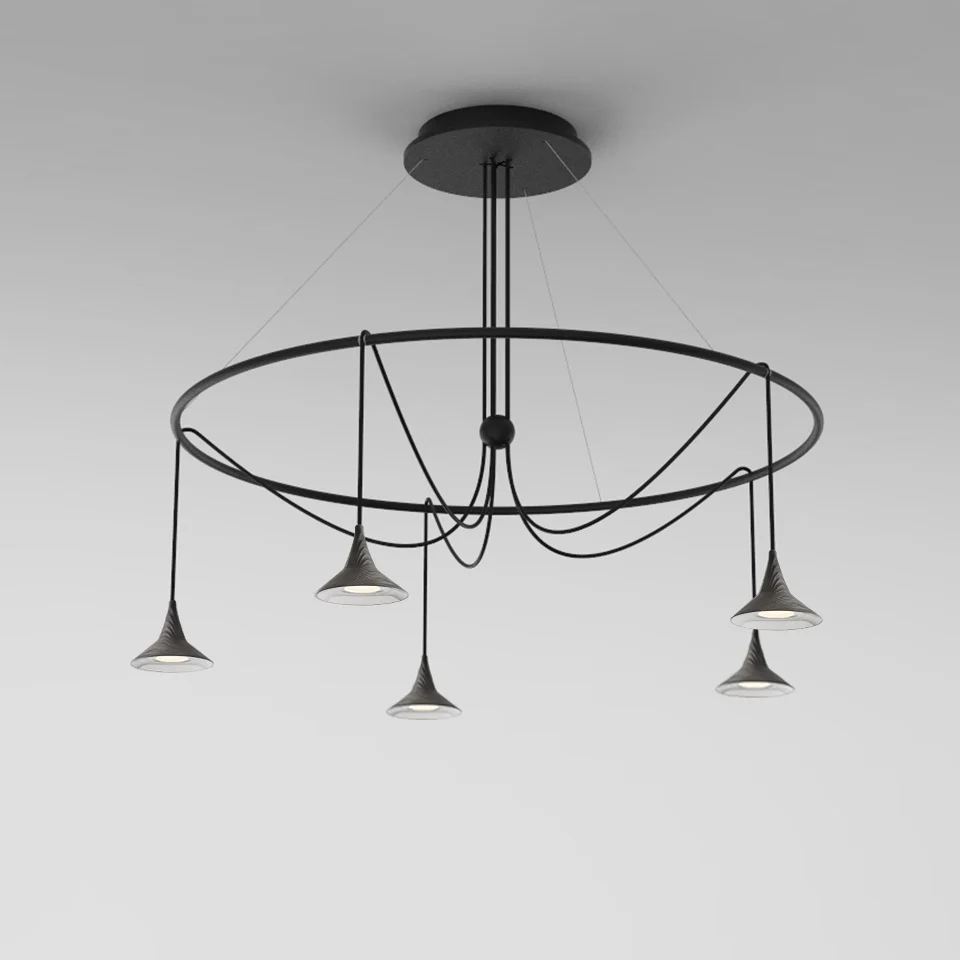 Artemide Unterlinden Chandelier Ring Kronleuchter Aluminium