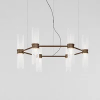 Artemide Zephyr Exagonal Pendelleuchte in Bronze