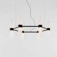 Artemide Zephyr Exagonal Pendelleuchte Schwarz