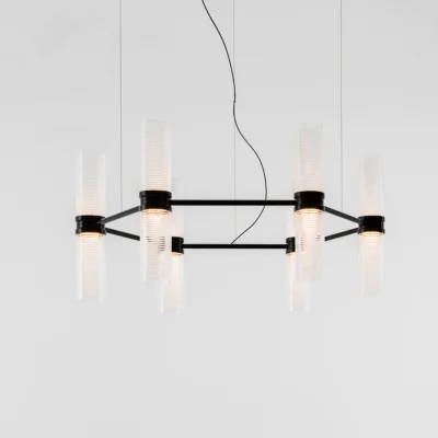 Artemide Zephyr Exagonal Pendelleuchte Schwarz