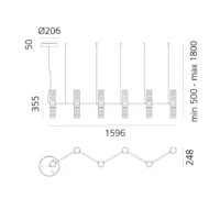 Artemide Zephyr Linear Pendelleuchte – Bild 6