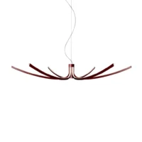 Foscarini Asteria 145 LED-Pendelleuchte Dark Red