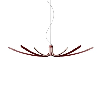Foscarini Asteria 145 LED-Pendelleuchte Dark Red