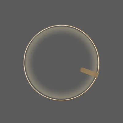 Holtkötter Circular L LED-Wandleuchte Bronze