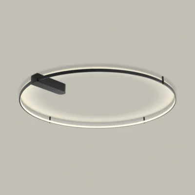 Holtkötter Circular L LED-Wandleuchte Schwarz