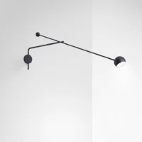 Artemide Ixa XL Wall Wandleuchte mit Arm Dim to Warm Anthrazit