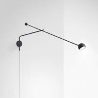 Artemide Ixa XL Wall Wandleuchte mit Arm - Dim to Warm Plug Anthrazit