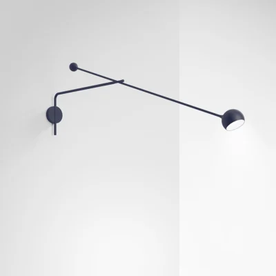 Artemide Ixa XL Wall Wandleuchte mit Arm Dim to Warm Blau