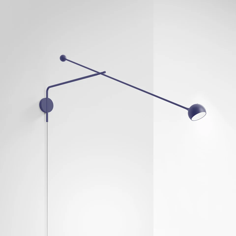 Artemide Ixa XL Wall Wandleuchte mit Arm - Dim to Warm Plug Blau