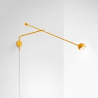Artemide Ixa XL Wall Wandleuchte mit Arm - Dim to Warm Plug Gelb
