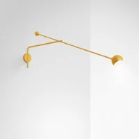 Artemide Ixa XL Wall Wandleuchte mit Arm Dim to Warm Gelb