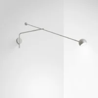 Artemide Ixa XL Wall Wandleuchte mit Arm Dim to Warm Weiss Grau
