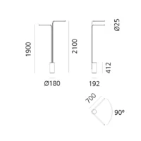 Artemide Veil Floor zweiarmige LED Stehleuchte – Bild 6