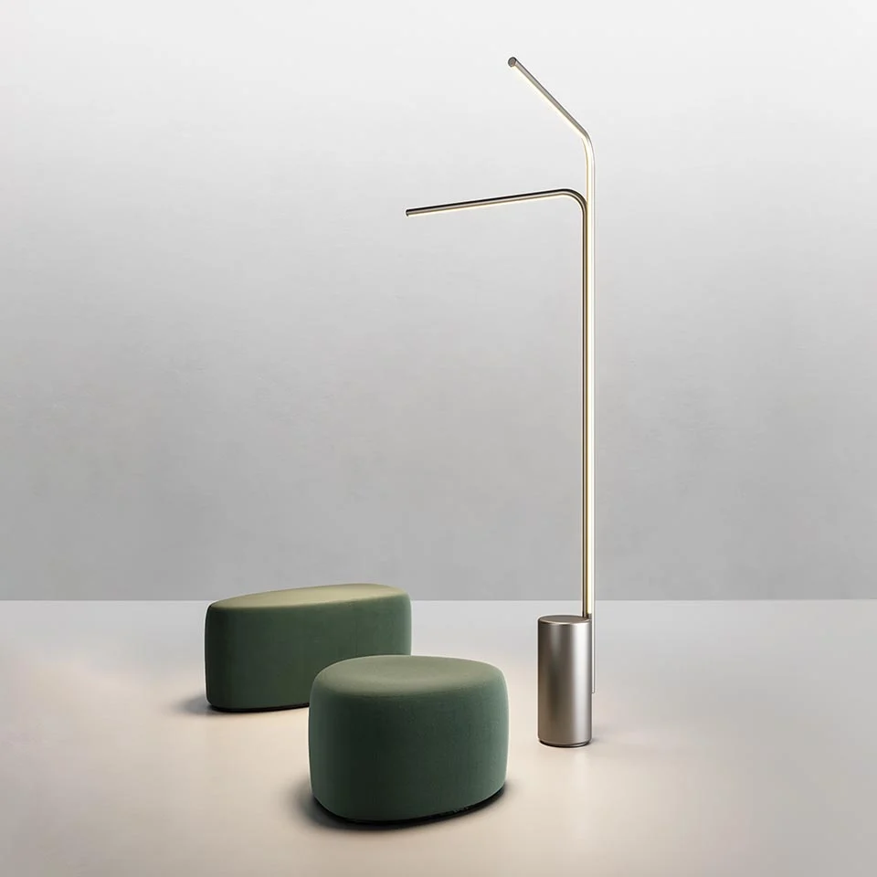 Artemide Veil Floor zweiarmige LED Stehleuchte Ambiente