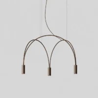 Estiluz Volta 3565S LED-Pendelleuchte Bronze