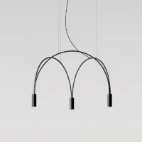 Estiluz Volta 3565S LED-Pendelleuchte Schwarz