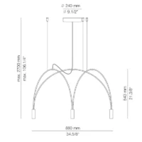 Estiluz Volta 3566S LED-Pendelleuchte – Bild 7