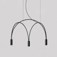 Estiluz Volta 3566S LED-Pendelleuchte schwarz