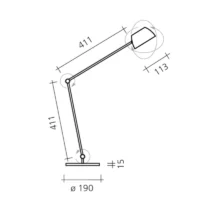 Baltensweiler IRIO T LED-Tischleuchte – Bild 11