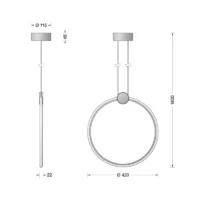 BEGA Pendelleuchte 51270 Ø 42 cm – Bild 6