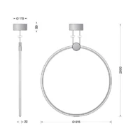 BEGA Pendelleuchte 51271 Ø 61,5cm – Bild 6