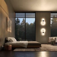 BEGA Wandleuchte 51298 im Schalfzimmer