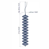 Bover Yuyun S/11L Pendelleuchte – Bild 3