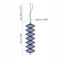 Bover Yuyun S/7L Pendelleuchte – Bild 3