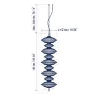 Bover Yuyun S/9C Pendelleuchte – Bild 3