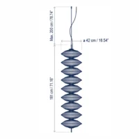Bover Yuyun S/9L Pendelleuchte – Bild 3