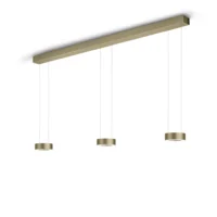 Knapstein ZERA-3-Max LED-Pendelleuchte dreiflammig Effect Bronze