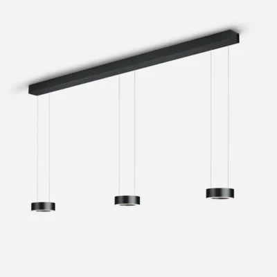 Knapstein ZERA-3-Max LED-Pendelleuchte dreiflammig Schwarz CT