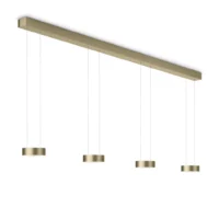 Knapstein ZERA-4 LED-Pendelleuchte vierflammig Effect Bronze